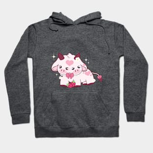 Two face Strawberry Cow Hoodie